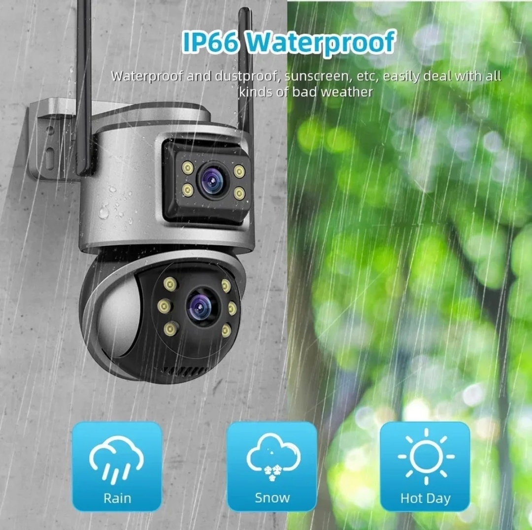 [NEW ARRIVAL] iCSee 6MP Dual Lens / Dual Screen Weatherproof Outdoor ...