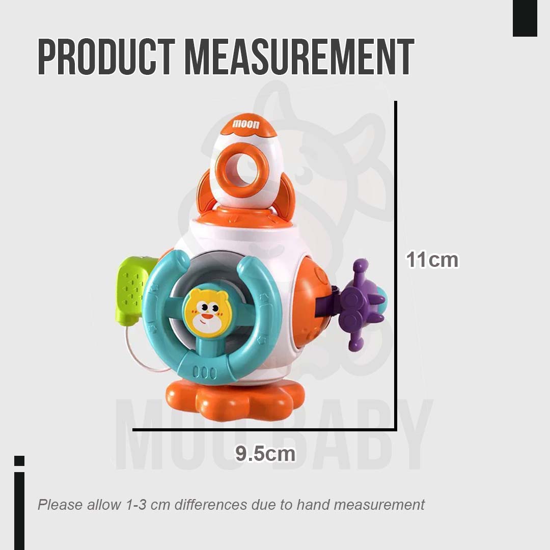 Moo Baby Toy Steering Rocket Busy Toys for Baby Mainan Baby 6 Bulan ...