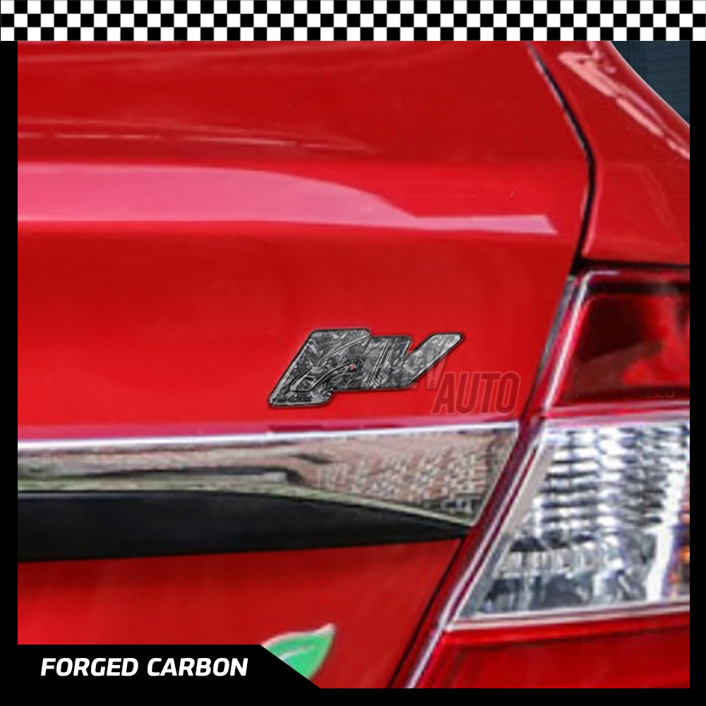 Perodua Bezza Logo Emblem Carbon Fiber Black BEZZA VVTI AV X Rear Car ...