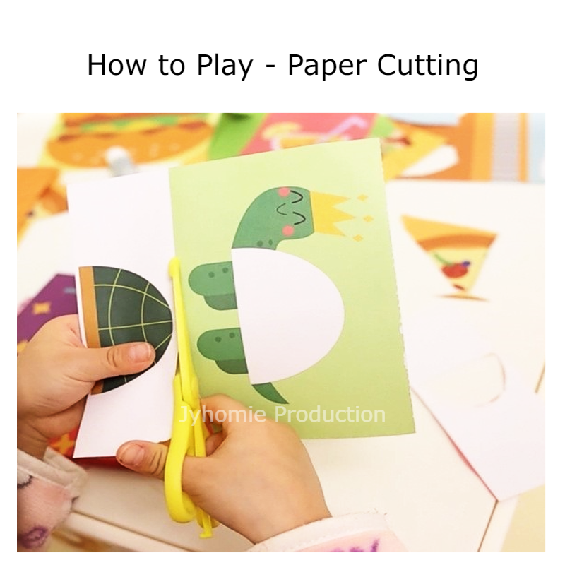 Kid Art Craft Papercraft Origami Folding Cutting Sticker Papercraft ...