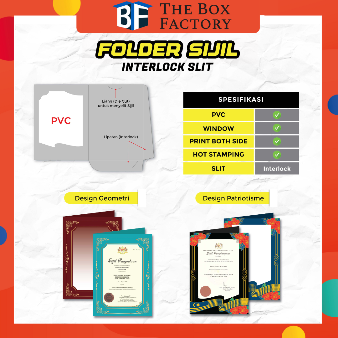 TBF EXCLUSIVE CERTIFICATE FOLDER | SIJIL HOLDER | HOTSTAMPING FOLDER ...