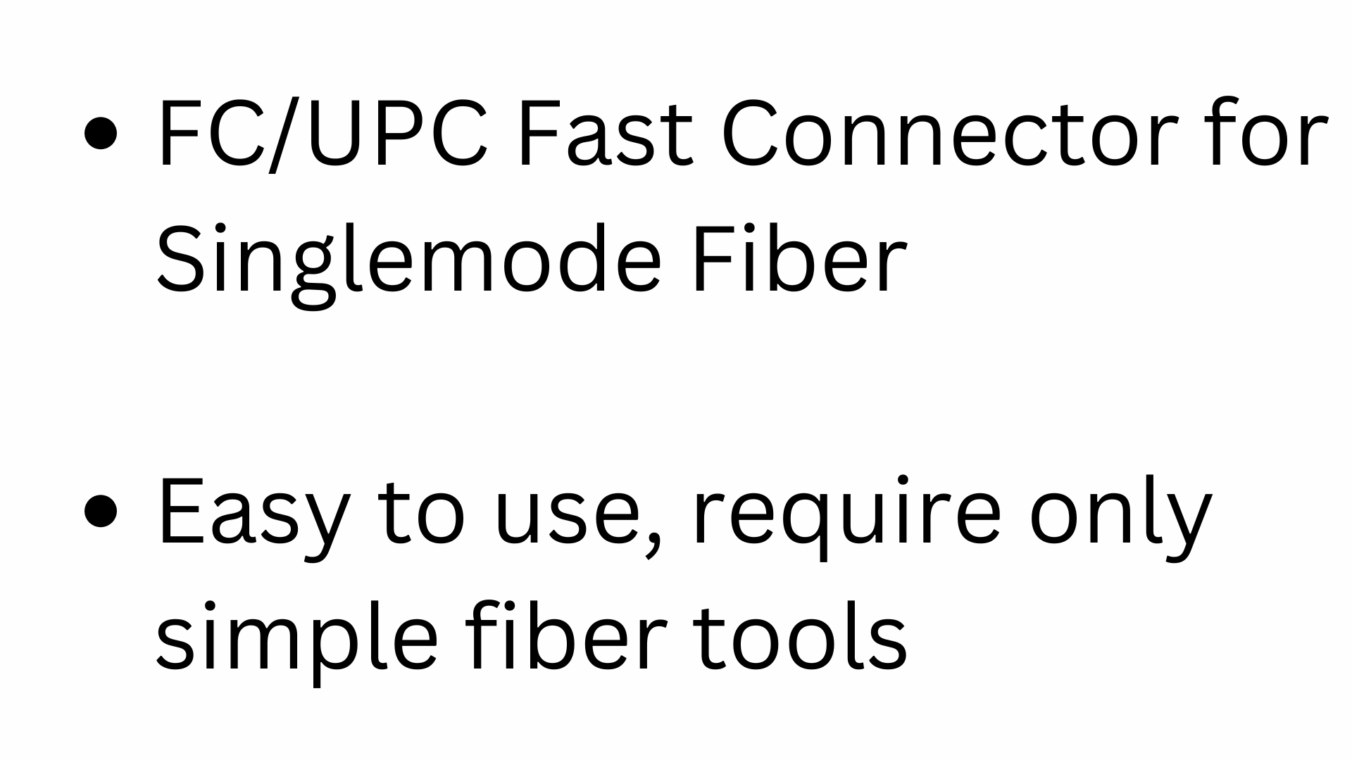 Fiber Optic FC UPC Fast Connector Black Color Single Mode Suit DIY Easy ...
