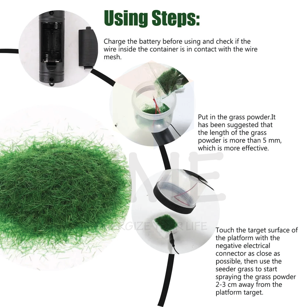 Static Grass Machine Flocking Handheld Static Grass Flock Applicator ...