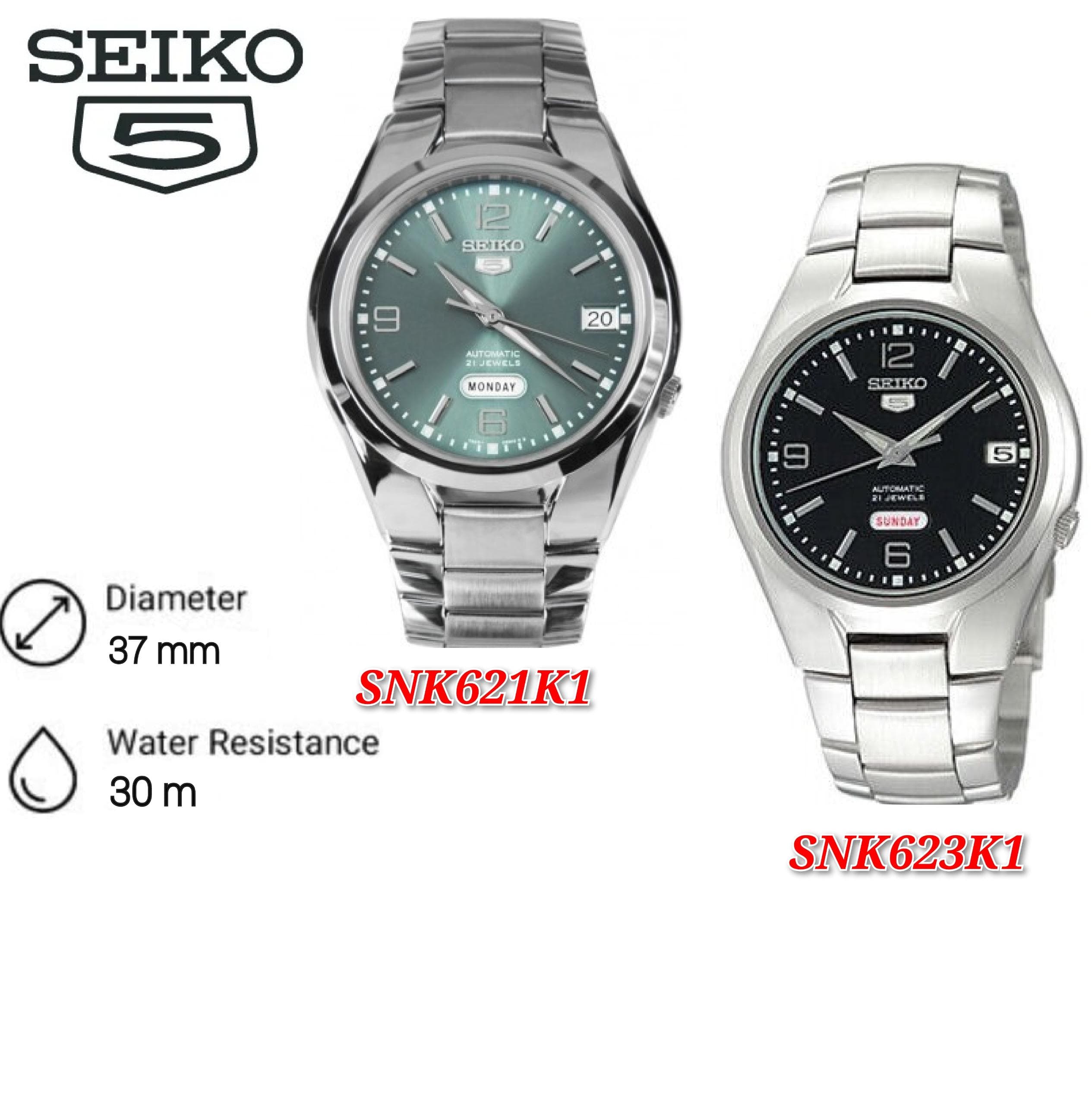Seiko Automatic SNK621K1 SNK623K1 Men's Watch Shopee Malaysia