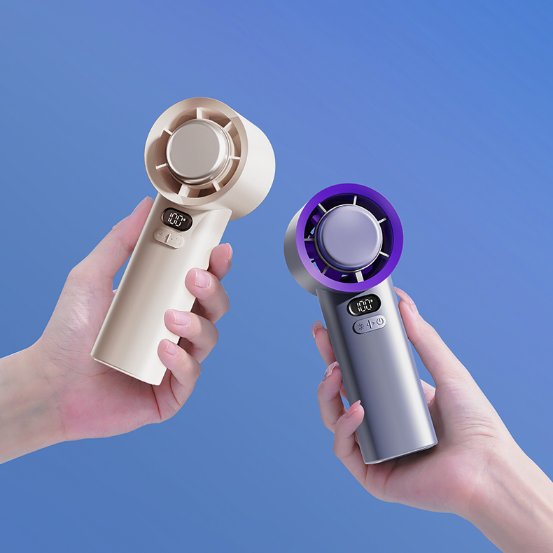 【NEW】Portable Mini Fan Cooling Handheld Fan 100 Level Speed Adjustable ...