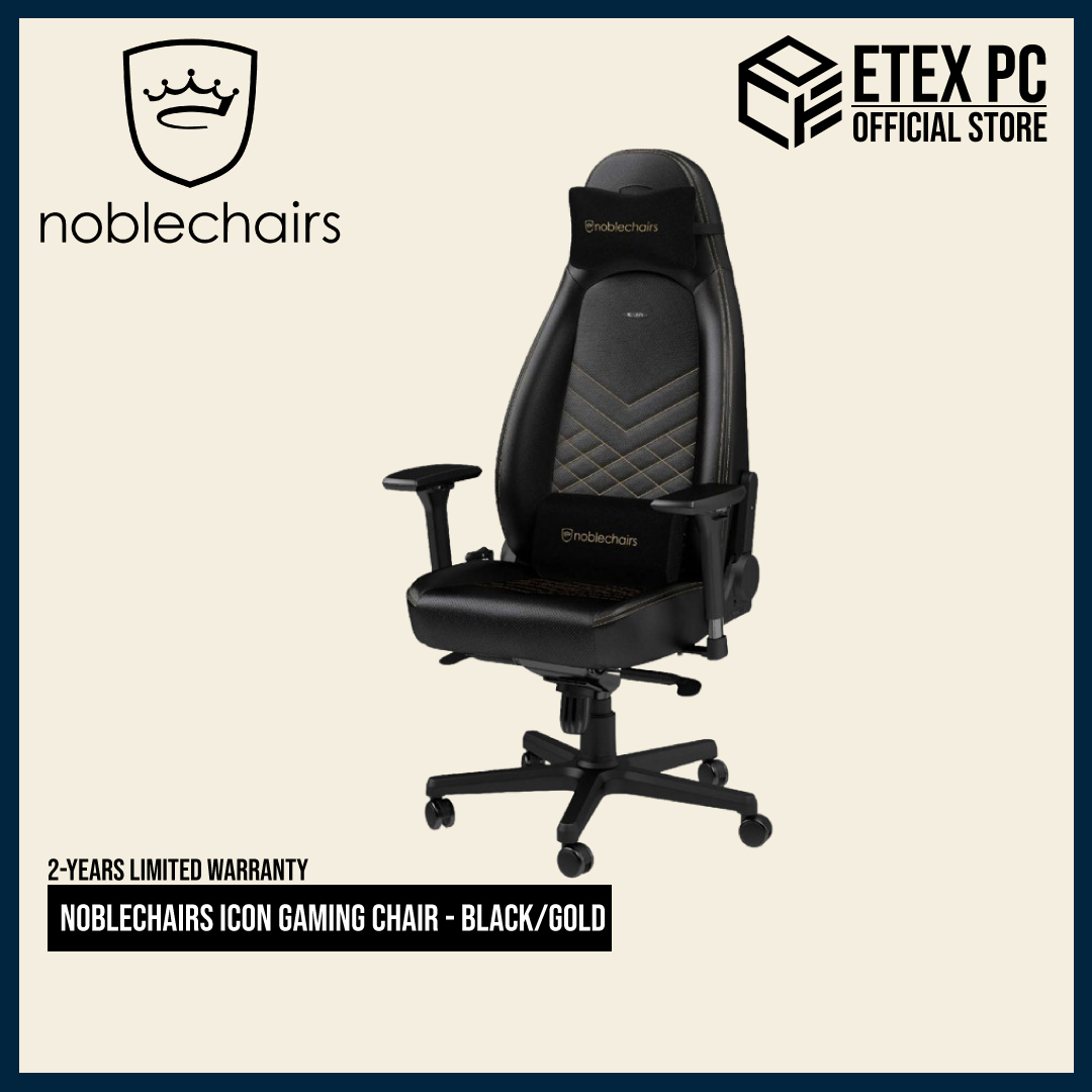 Noblechairs Icon Gaming Chair Black/Gold NBL-ICN-PU-GOL-SGL