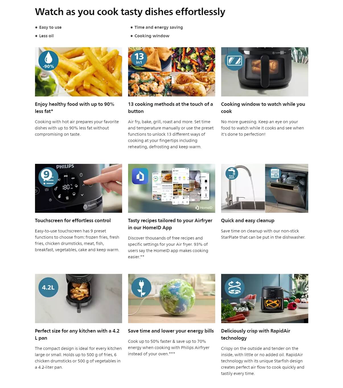 Philips NA221/09 AirFryer 2000 Series 4.2L | Shopee Malaysia
