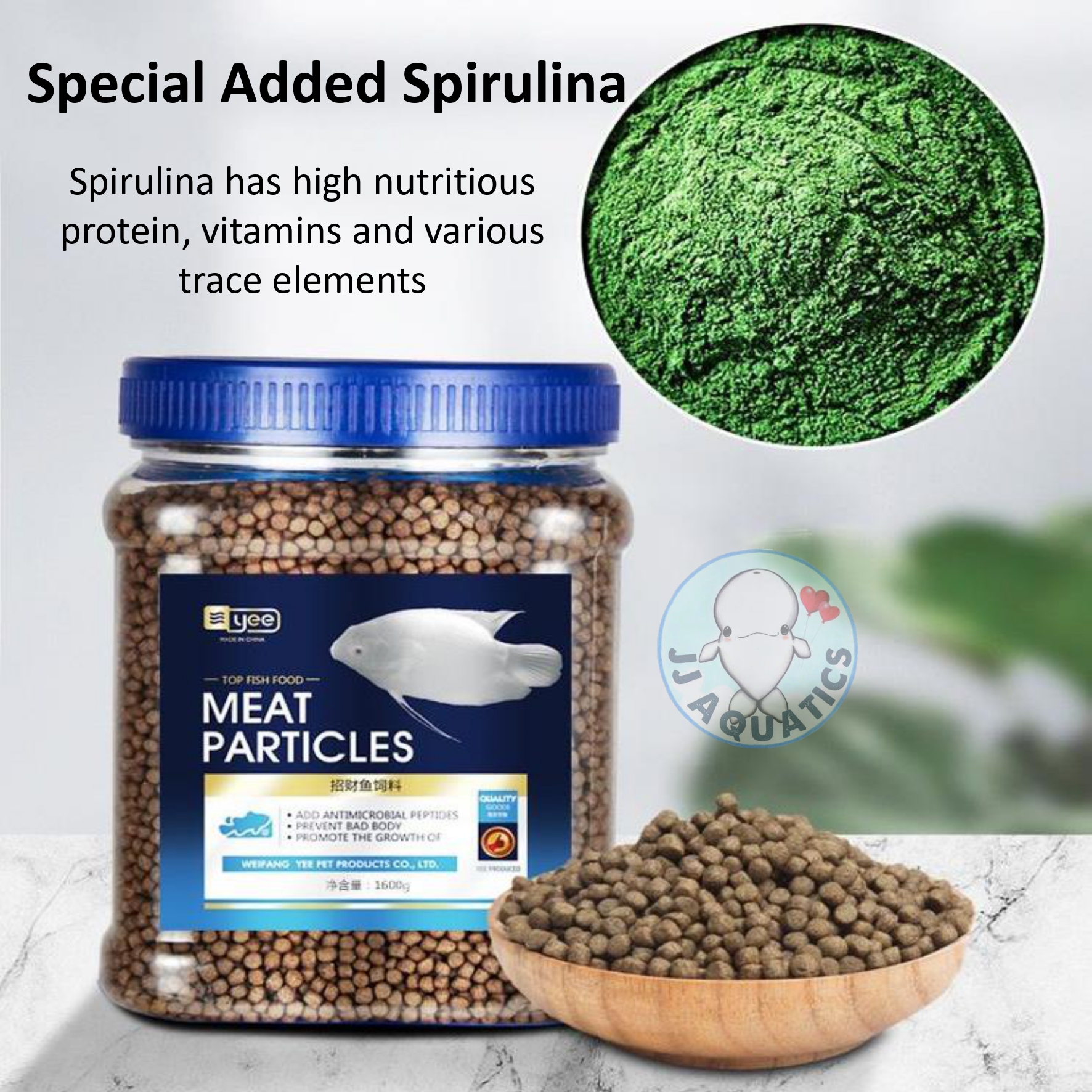 🔥Ready Stock🔥Yee Giant Gourami Kaloi Fish Meat Particle Granule Food ...