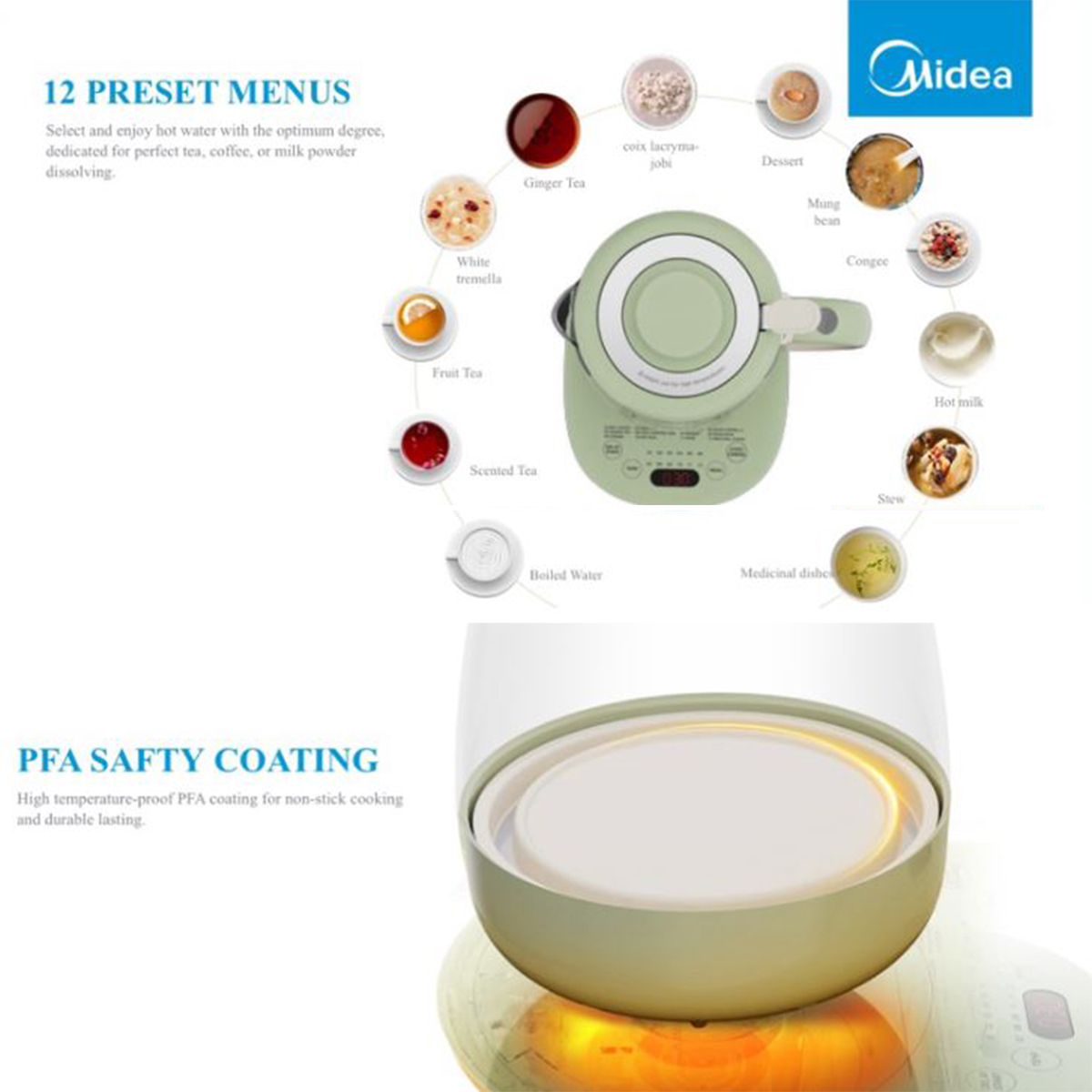 MIDEA Healthy Pot 1.5L MK-YS01 | Shopee Malaysia