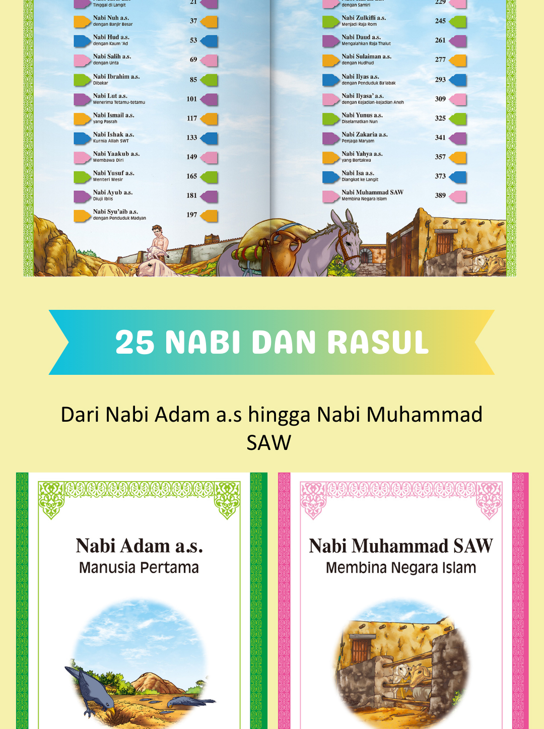 Himpunan Cerita 25 Nabi Dan Rasul Buku Kisah Nabi Kanak Kanak Kisah 25 ...