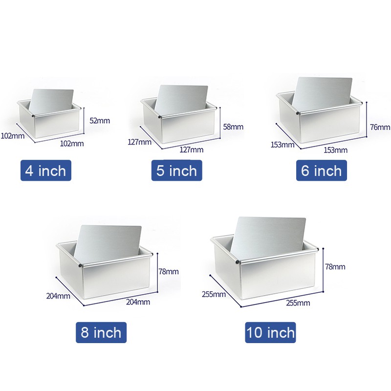 🇲🇾5,6,7,8inc Square Cake Mould Loyang Kek Bottom Removable | Shopee ...