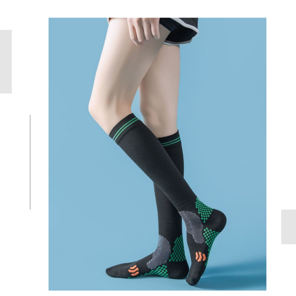 Women Sports Compression Socks Running Fitness Skipping Rope Outdoor ...