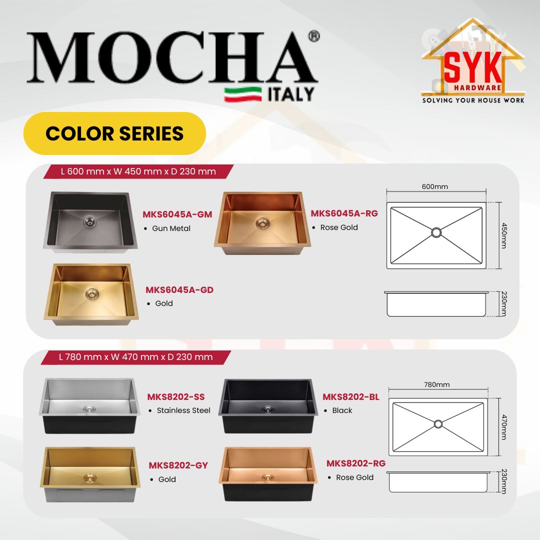 SYK Free Shipping Mocha Handmade Undermount Kitchen Sink Double Sink ...