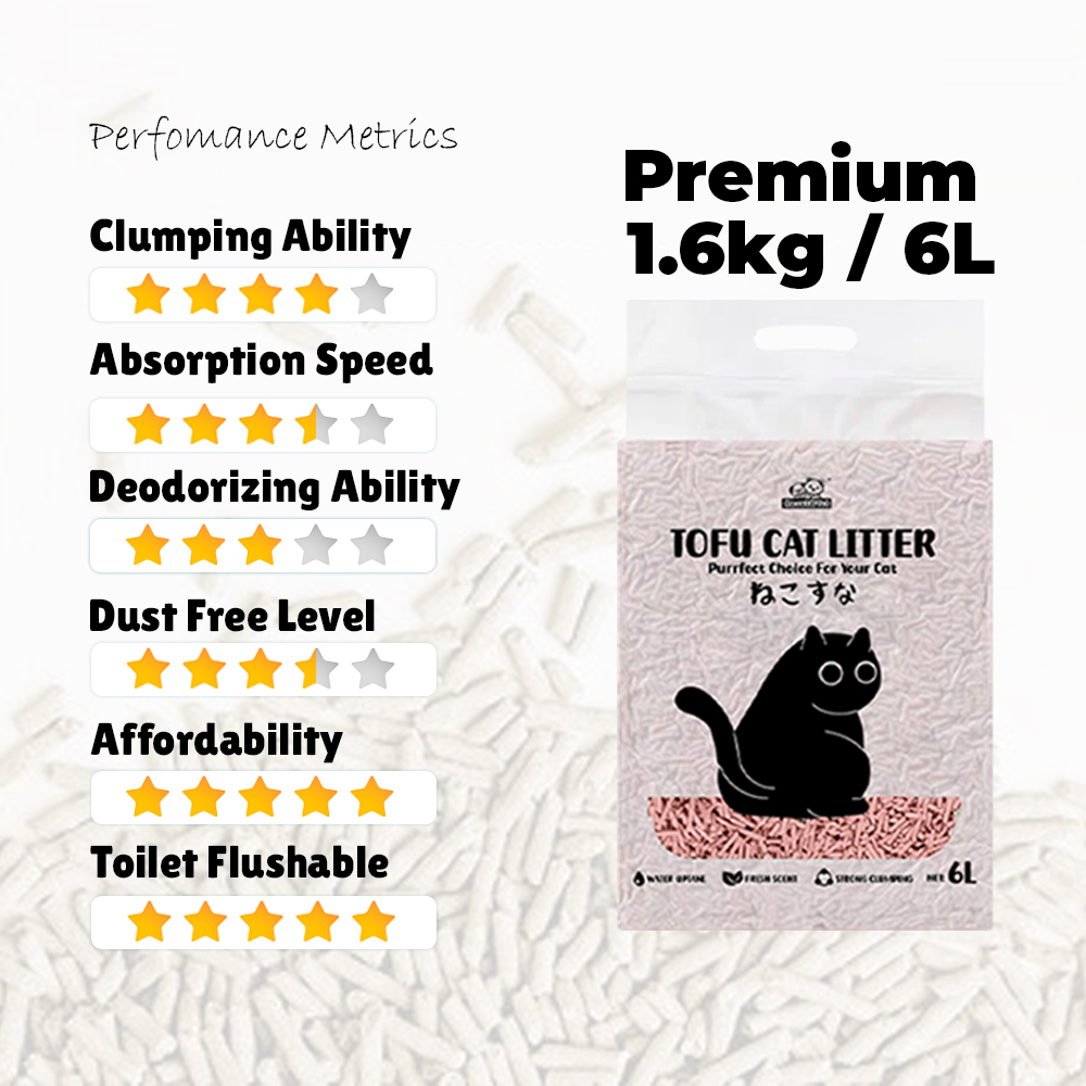 POODEE Premium Super Clumping Cat Litter Tofu Cat Litter Sand Pasir ...