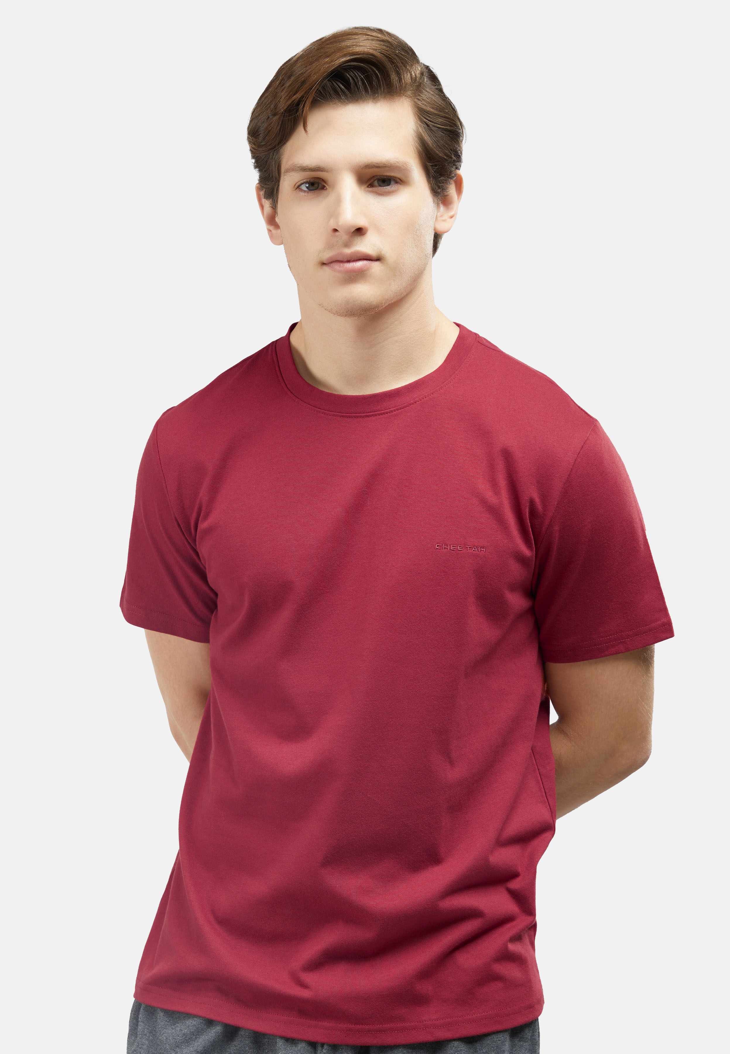 Stuff Box Men's Oversize Shirt Faith – Red – STB-1402