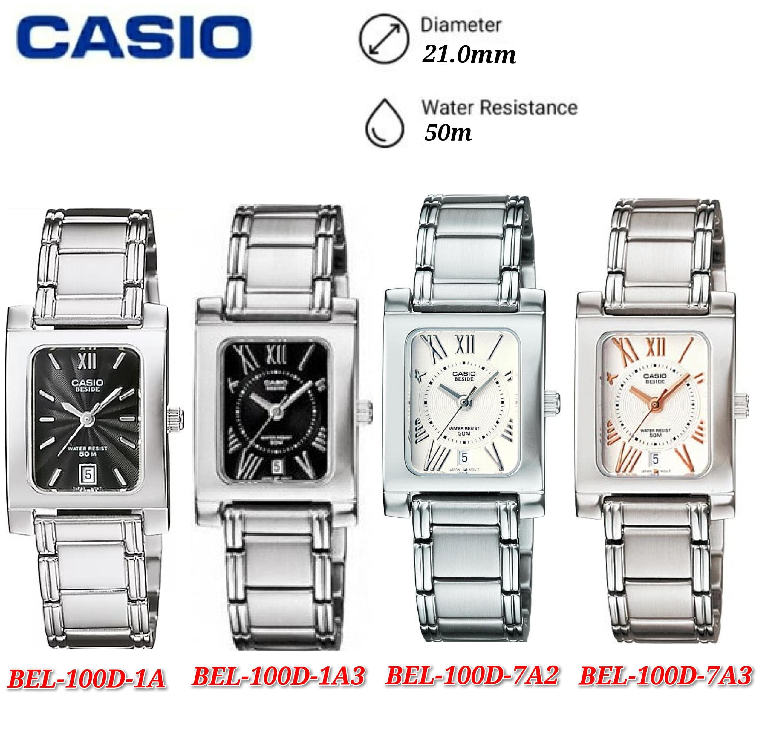 Casio beside water resist 50m deals