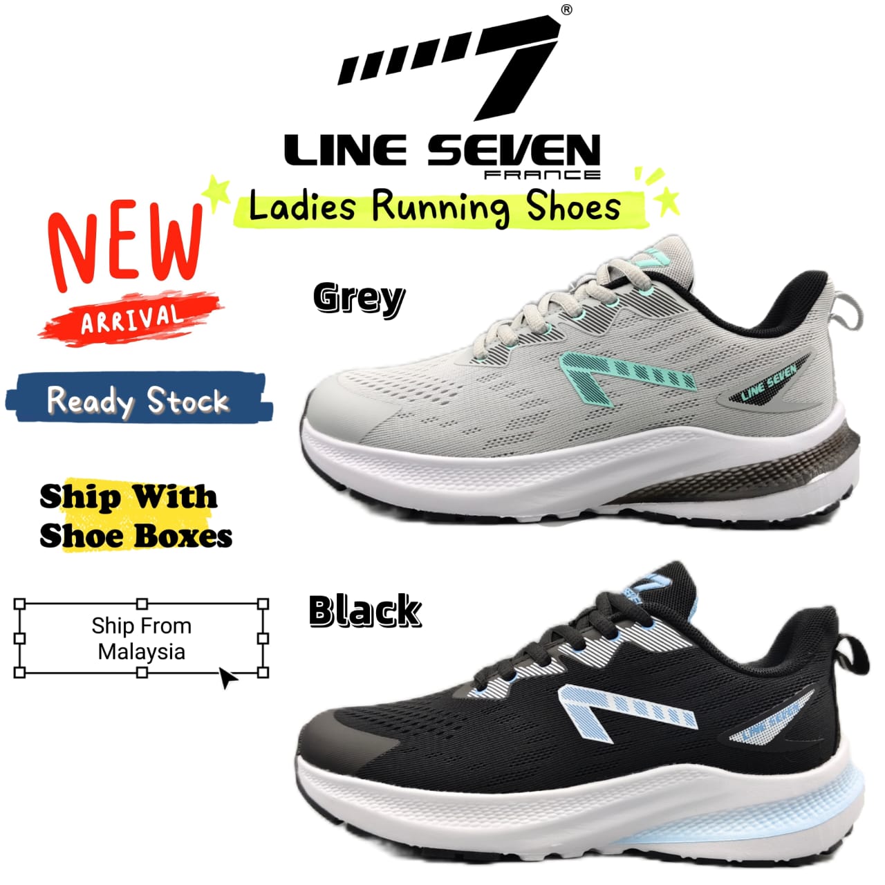 [Line Seven] Line7 7777 Ladies Jogging Shoes/Running Shoes/Outdoor ...
