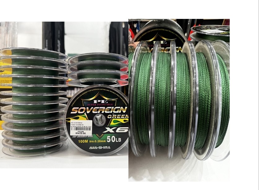 AWASHIMA SOVEREIGN x6 PE LINE 100M | Shopee Malaysia