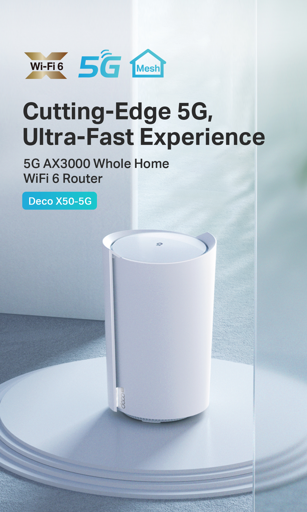 Deco X50-4G AX3000 Dual-Band 4G SIM Card WiFi 6 Mesh Router