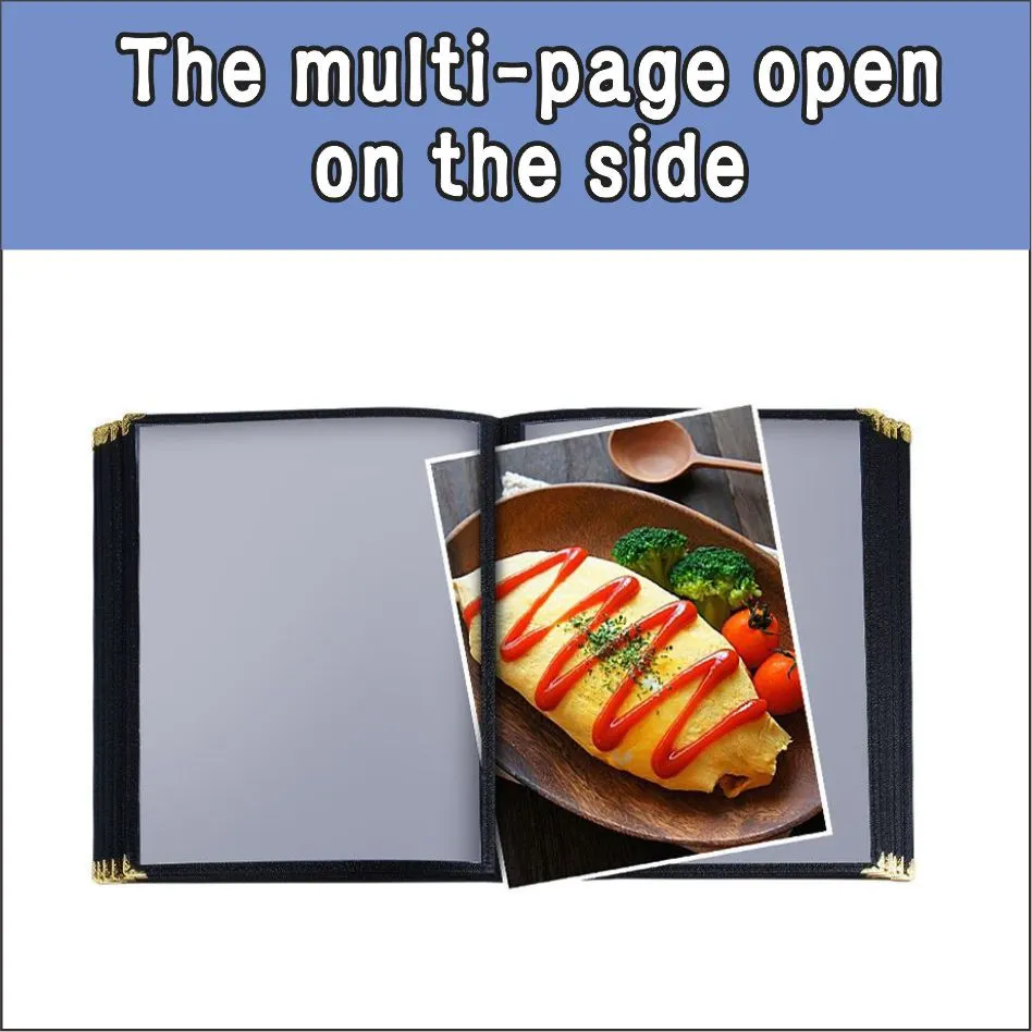 Transparent Cover Menu Book Menu holder Menu Jacket Menu Clip Menu ...
