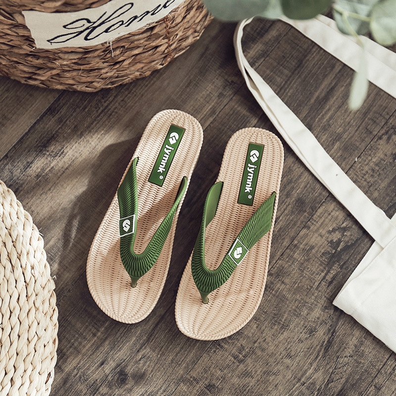 New Fashion Women Slipper Lady flip flop shoes / 时尚外穿坡跟厚底网红防滑凉拖沙滩鞋 ...
