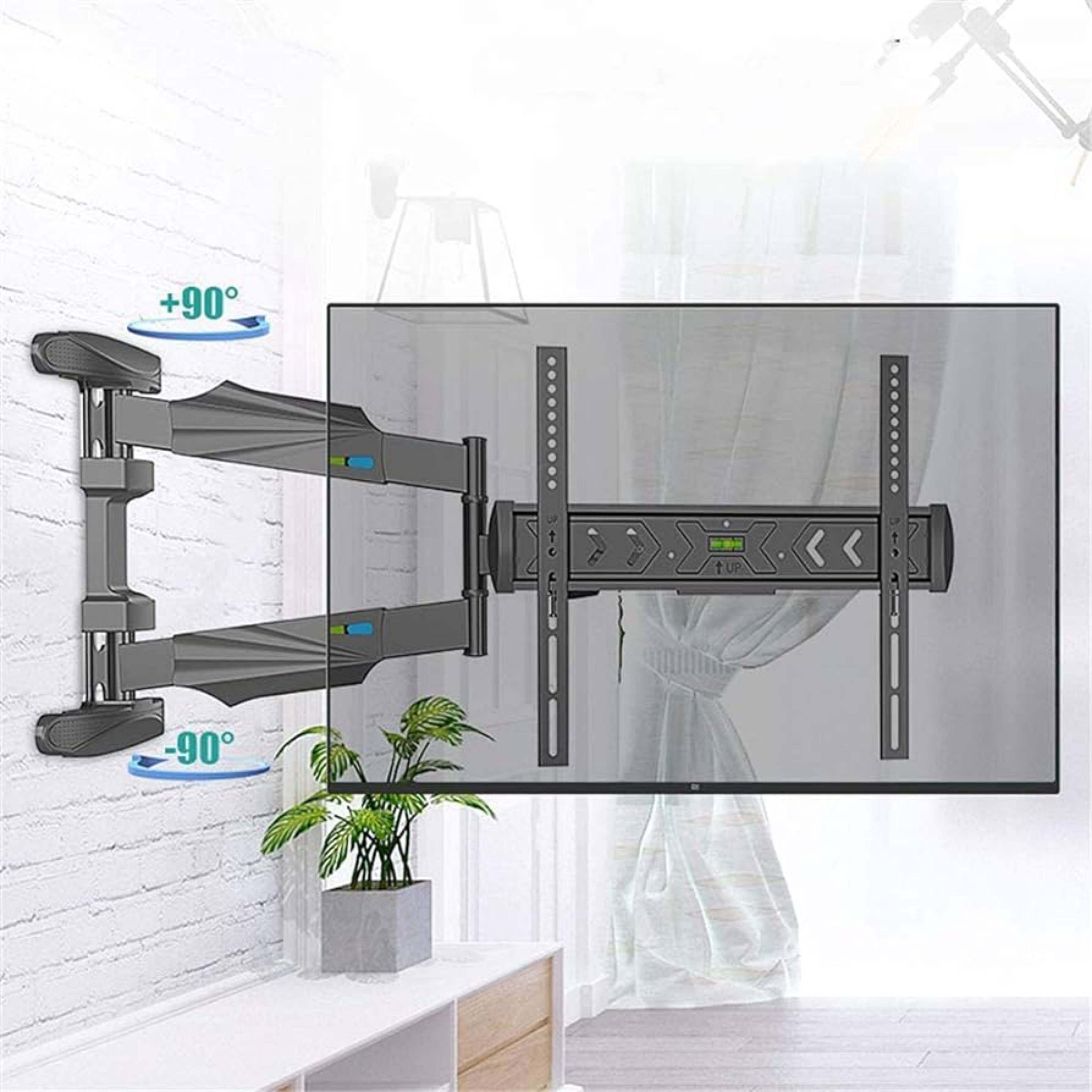 KALOC DL650E 90° DEGREE SWIVEL LONG ARM LEFT RIGHT ADJUSTABLE WALL MOUNT TV BRACKET FULL MOTION