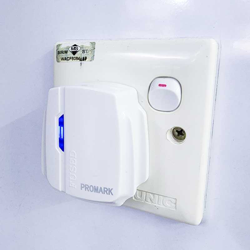 Promark 13A Bakelite UK Plug Top Kepala Plak 3Pin with LED Indicator ...