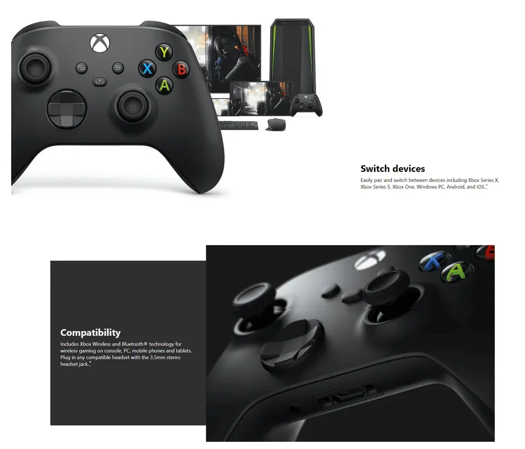 Microsoft Xbox Series X/S Wireless Bluetooth Controller Compatible Xbox One/Xbox Series/Windows