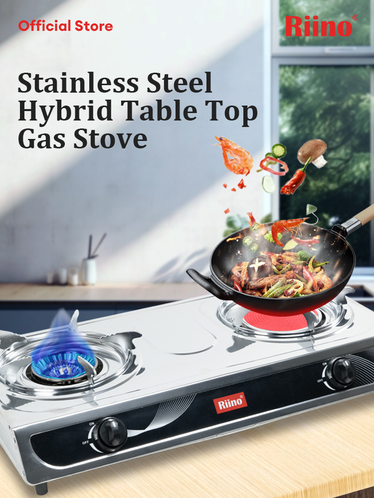 Riino Stainless Steel Infrared Gas Stove BW2034 Upgraded Stainless Steel Hybrid Gas Stove SS1039 Shopee Malaysia