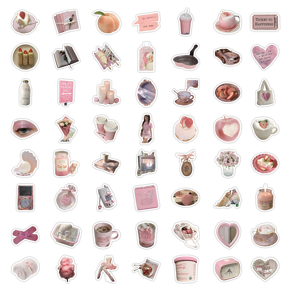 60pcs Ins Color Series Stickers Korean Decoration Journal Sticker ...