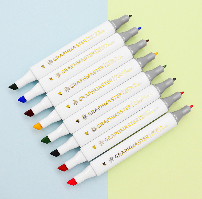 STA GM1020 Twin Tip Art Marker Pen Drawing Copic Pewarna Painting Pen ...