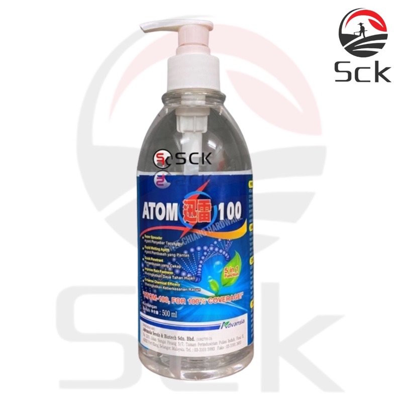Atom 100 500ml /Agen pelekat Dan pembasah/Foliar Adjuvant | Shopee Malaysia