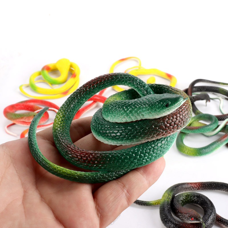Fake Snake Realistic Rubber Fake Snake Toy Prank Snake Simulation Toy ...