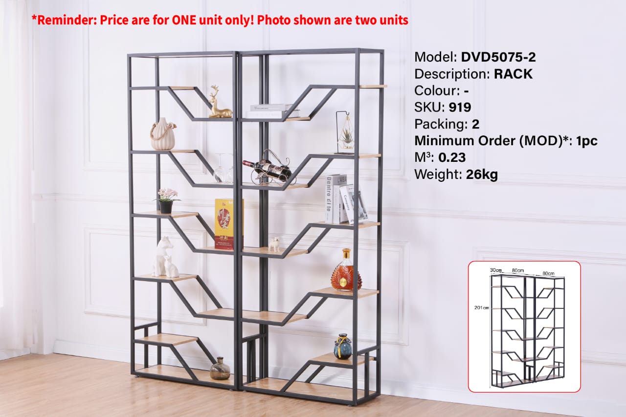 Furniture Direct KEIRA Divider Display Metal Rack storage decor rack ...