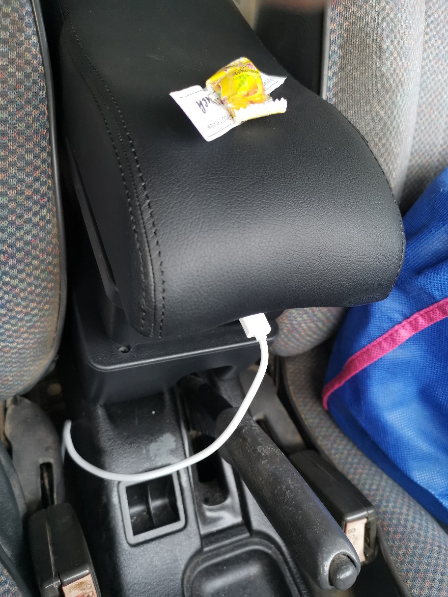 KarMart Proton Wira Arm Rest USB LED Indicator Double Layer armrest ...