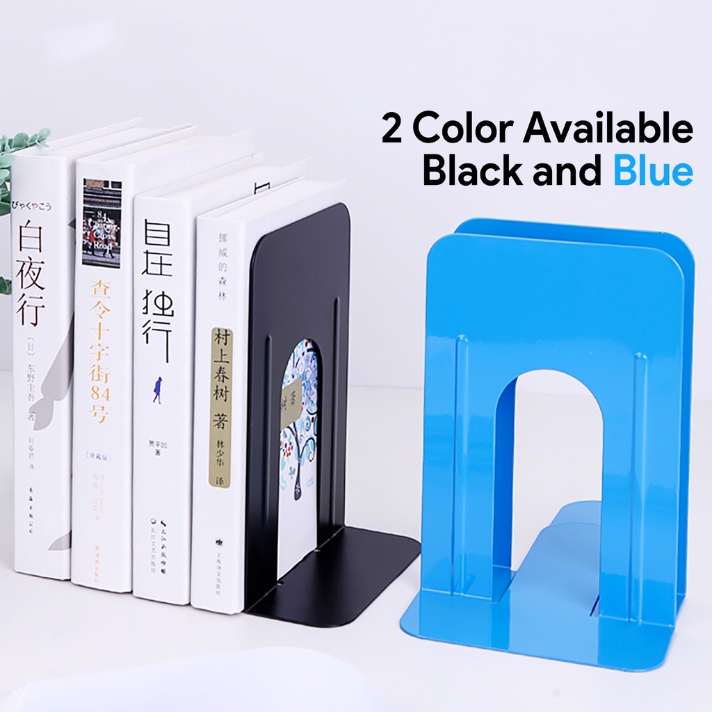 Wenbo [2pcs/set] Book Stand Book Organizers Book Divider Metal Book
