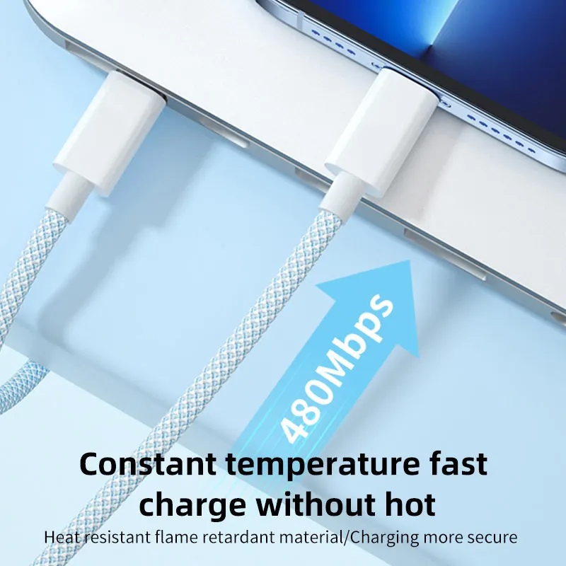 thumbnail image 2 of 6ft Super Fast USB-C To USB-C Charging Cable – 5A, 3.1 Version, Heavy Duty (Black) 2 of 6