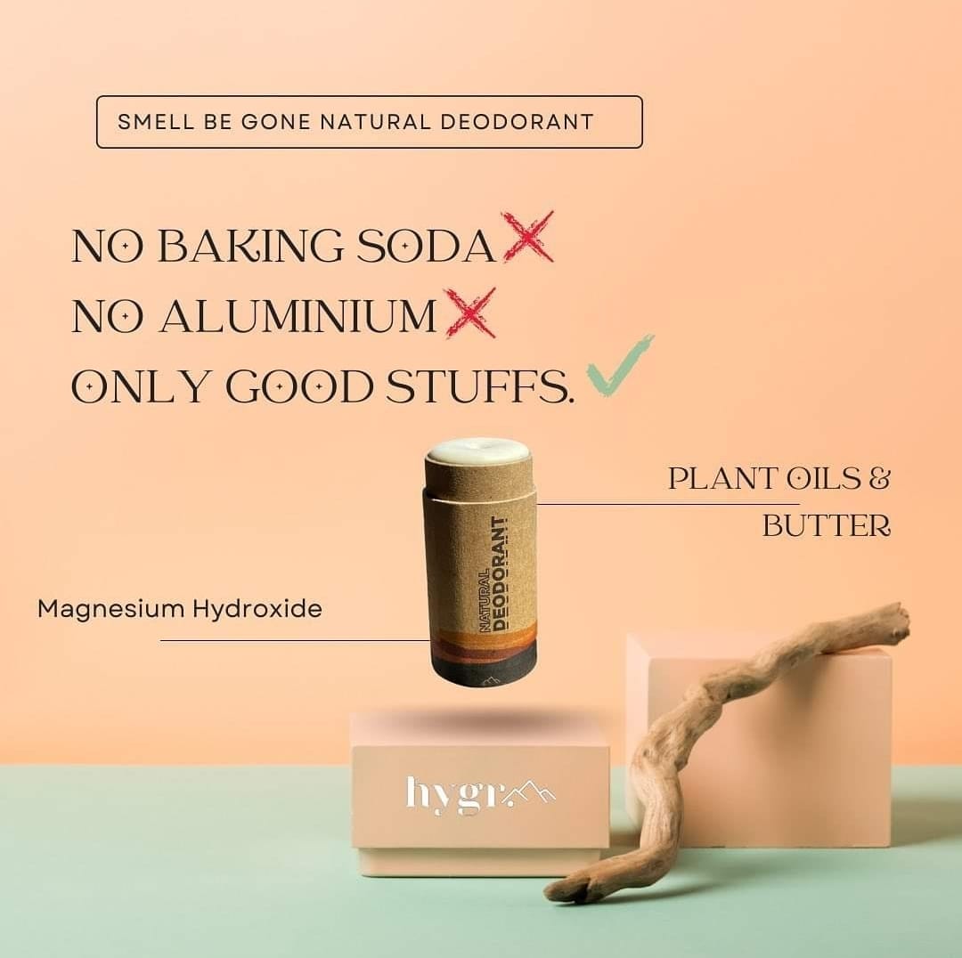 (ORI HQ WITH GIFT) HYGR Natural Deodorant Stick Armpit Brightening and ...