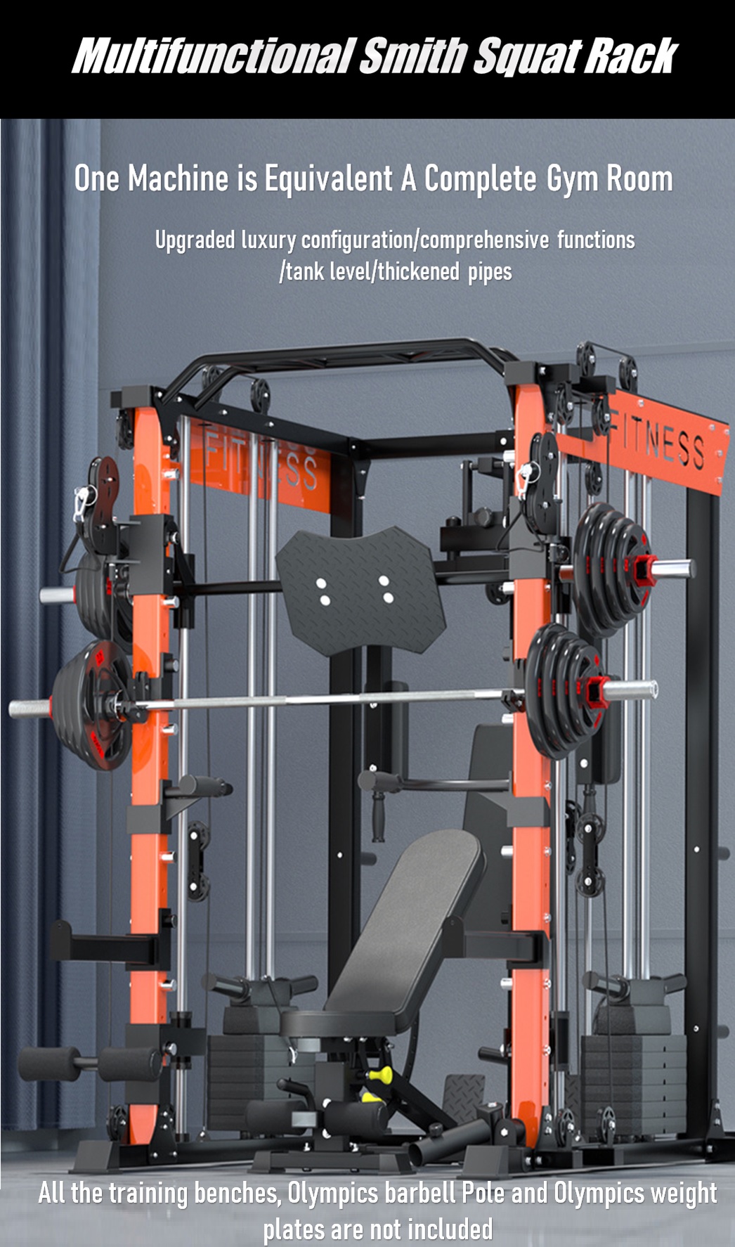ADSports K3 Commercial Heavy Duty Combined Strength Workout Cable ...