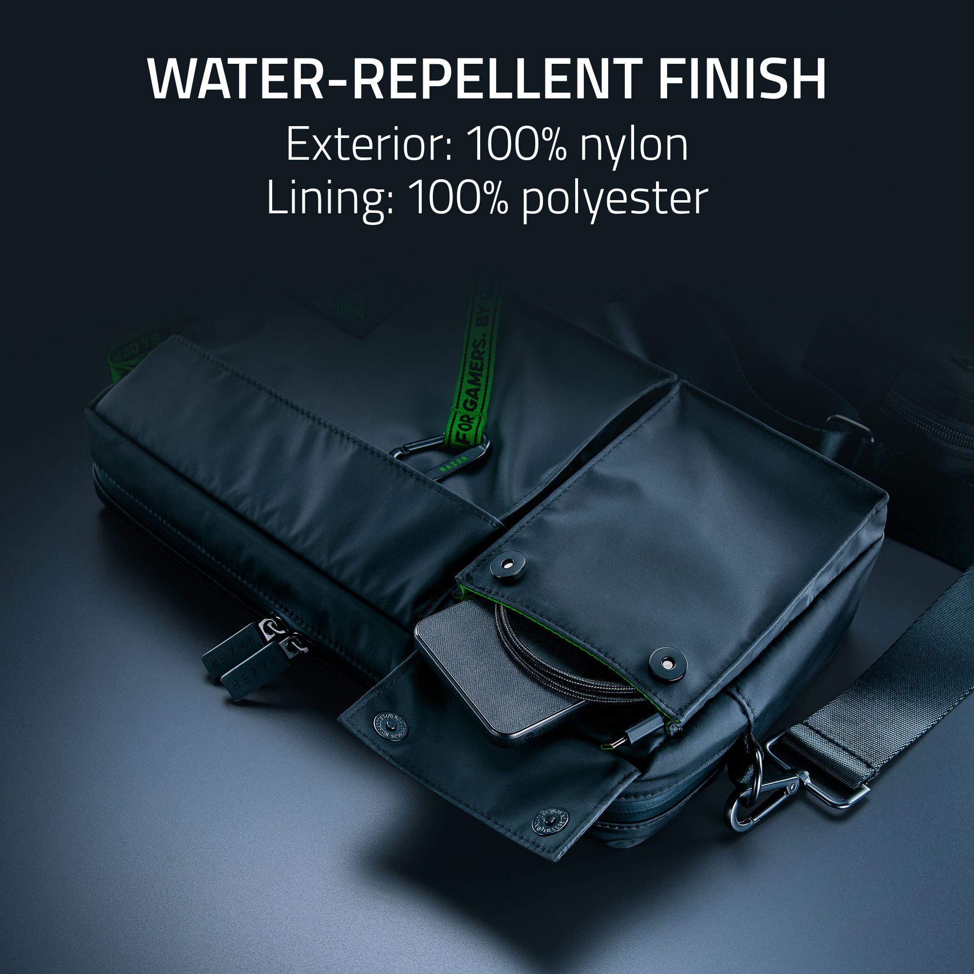 Razer Xanthus Water Repellent Nylon Crossbody Bag | Shopee Malaysia