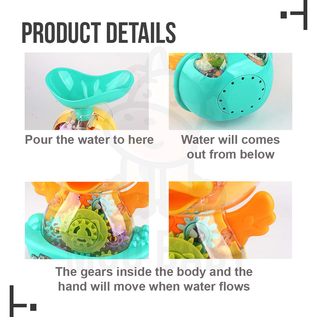 Moo Baby Toy Baby Bath Toy Sprinkle Duck Baby Bath Toys for Kids Mainan ...