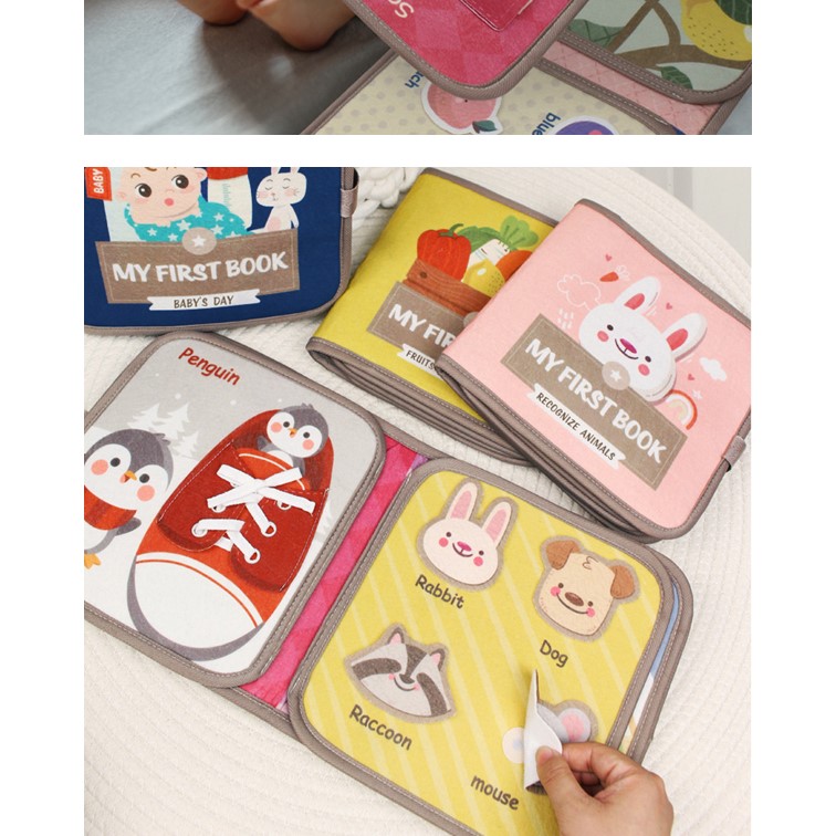 Baby Busy Book Toddler Book Baby Book for 1 year old 2 year old Sensory ...