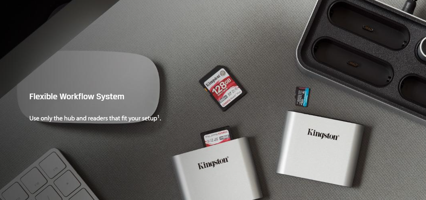 Pre-Order KINGSTON Workflow SD Reader USB3.2 USB-C Card Reader (WFS-SD ...