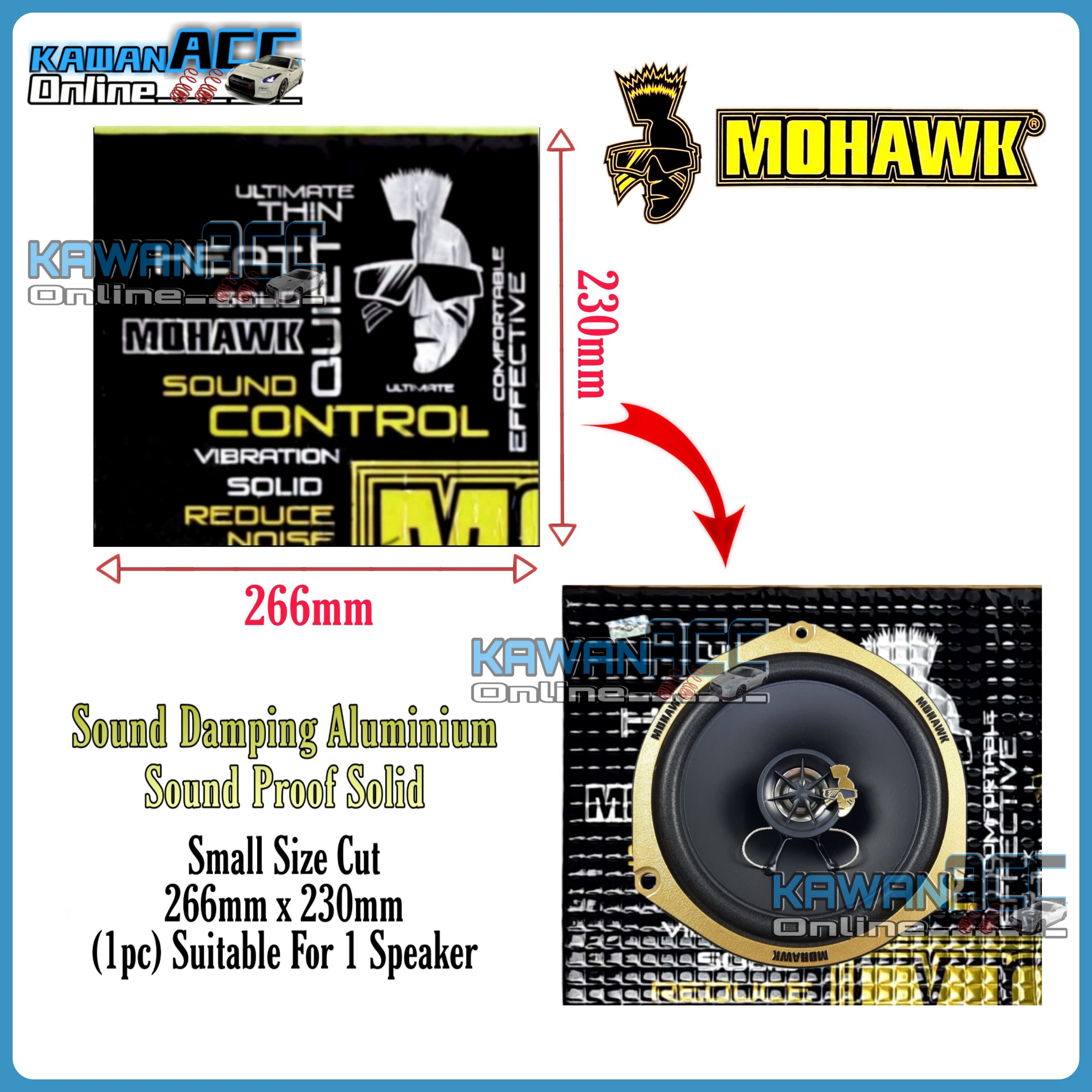 MOHAWK Soundproof / Sound Damping MA-FULL-KIT Car Soundproof /Sound ...