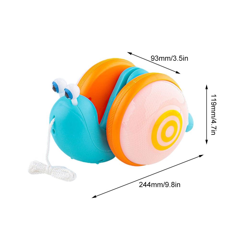 Siput Snail Pull Along Toy String Crawling Cartoon Baby Early Education ...