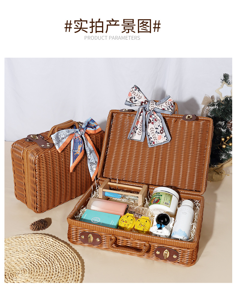 Gift Hamper Rattan Storage Case Bakul Hantaran Kahwin Hidden Vintage ...