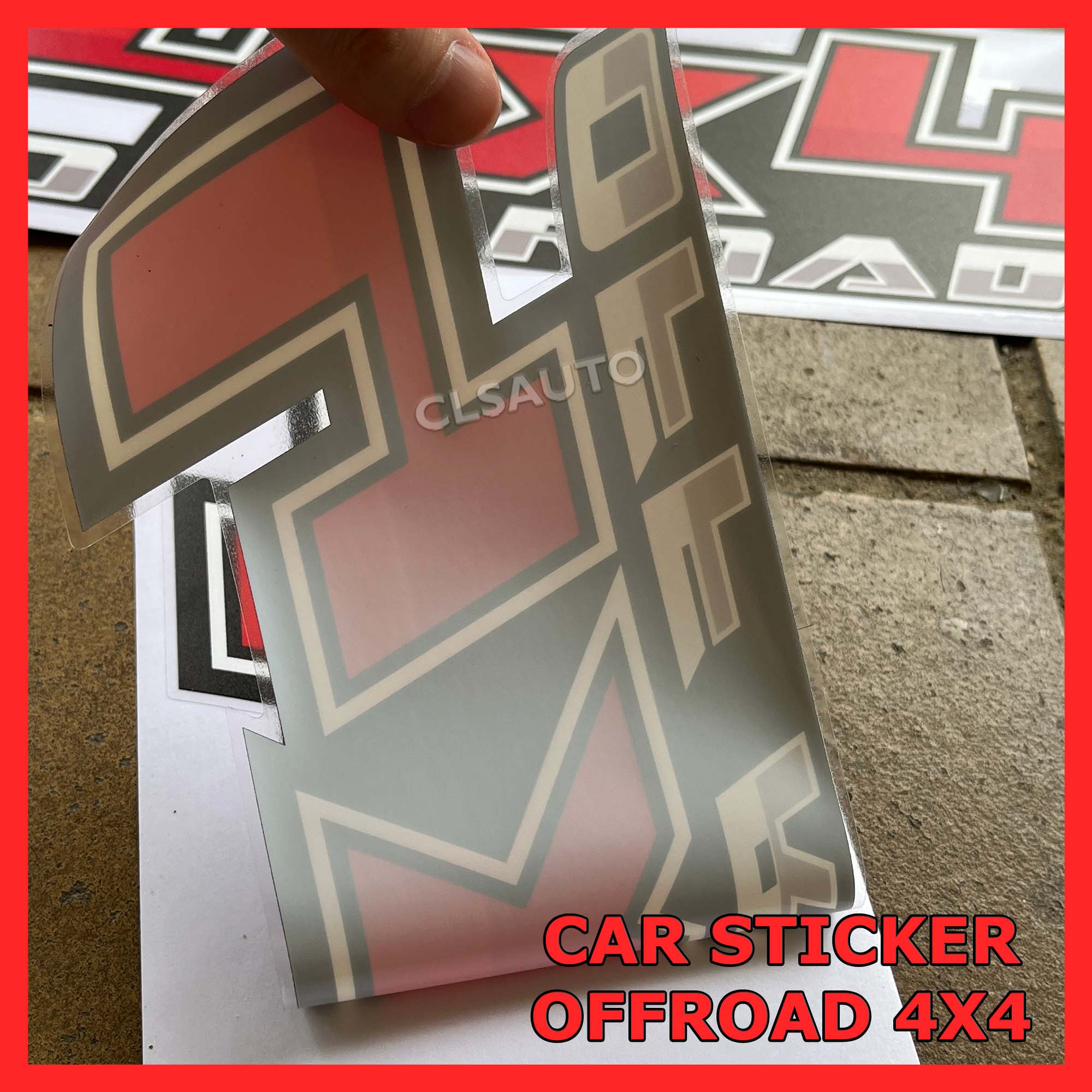Sticker 4x4 Offroad Design 12 Hilux Ranger Raptor Triton DMAX Pickup ...