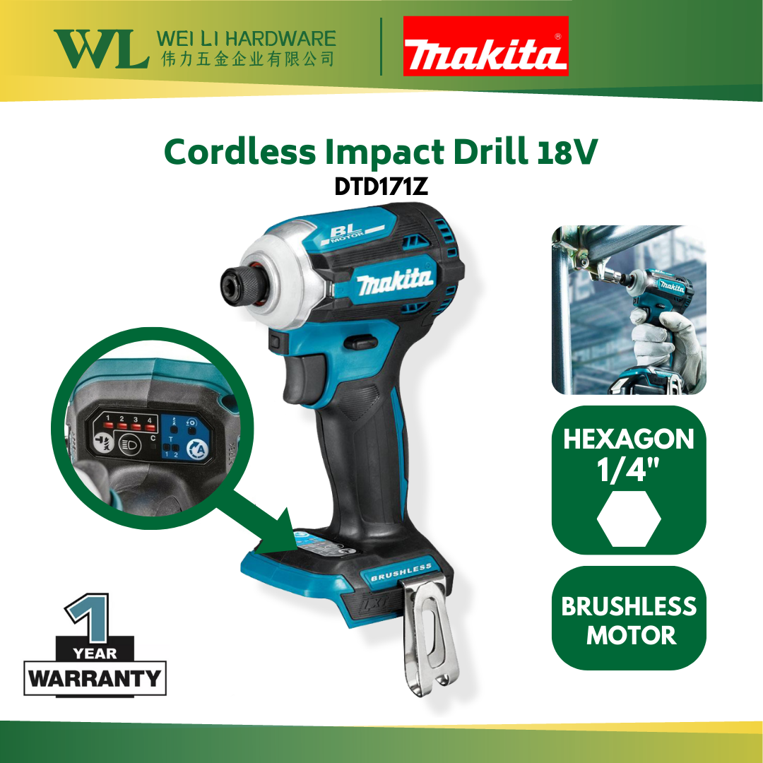 MAKITA DTD171Z Cordless Impact Driver Brushless 18V / Cordless Impact ...