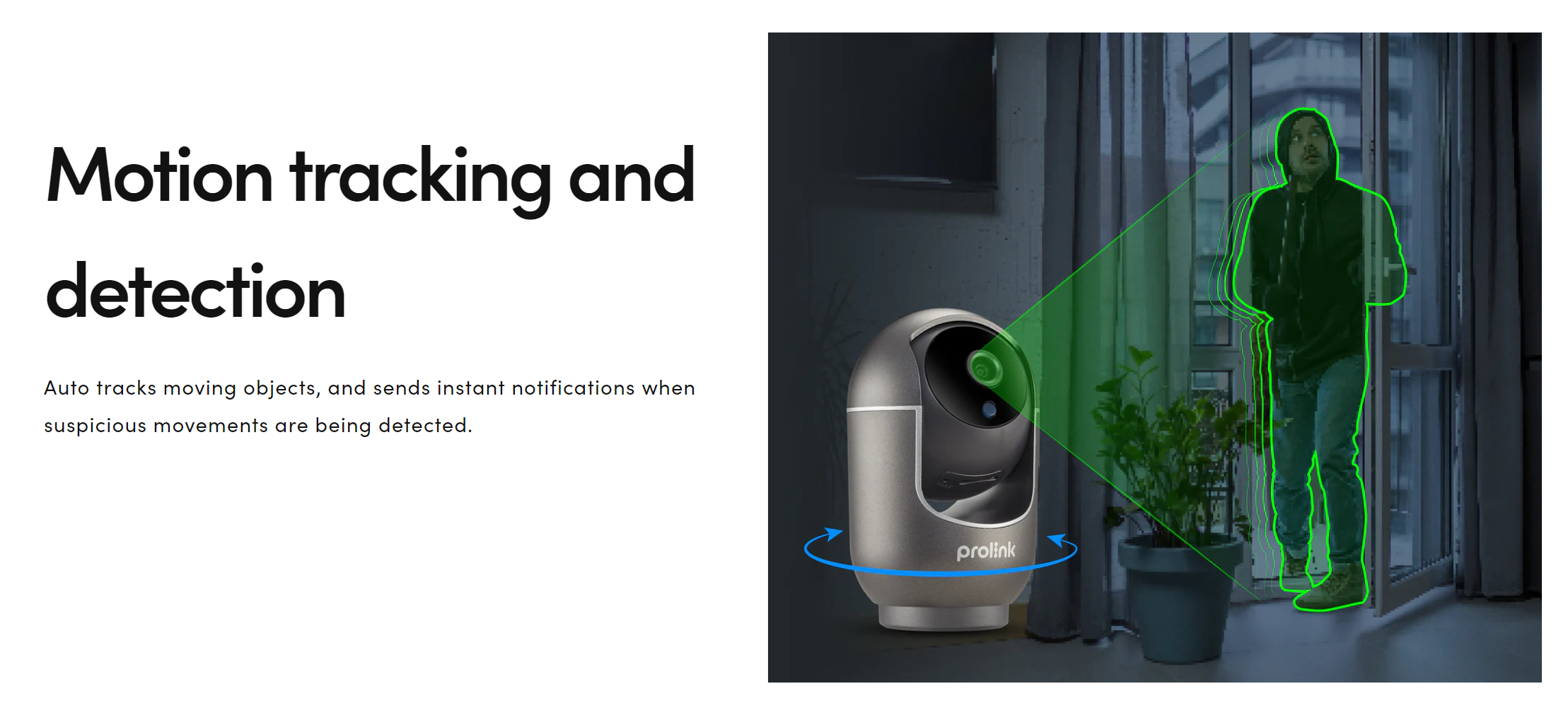 Prolink Dual Band 3MP Home Security Camera with Night Vision/Pan/ Tilt ...