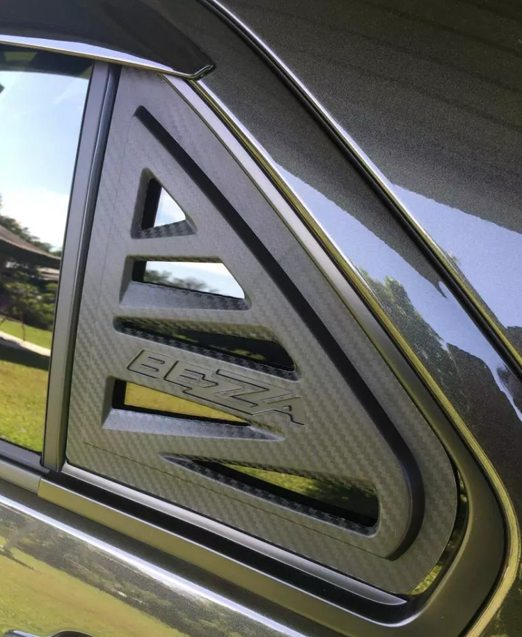 2Pcs Perodua Bezza Window Cover 3D Carbon Fibre Door Visor Accessories ...